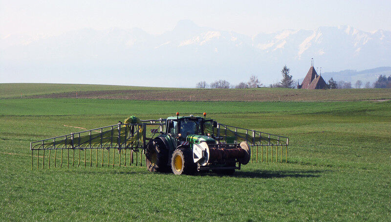 In Gebieten mit viel Landwirtschaft sind die Nitratkonzentrationen im Grundwasse