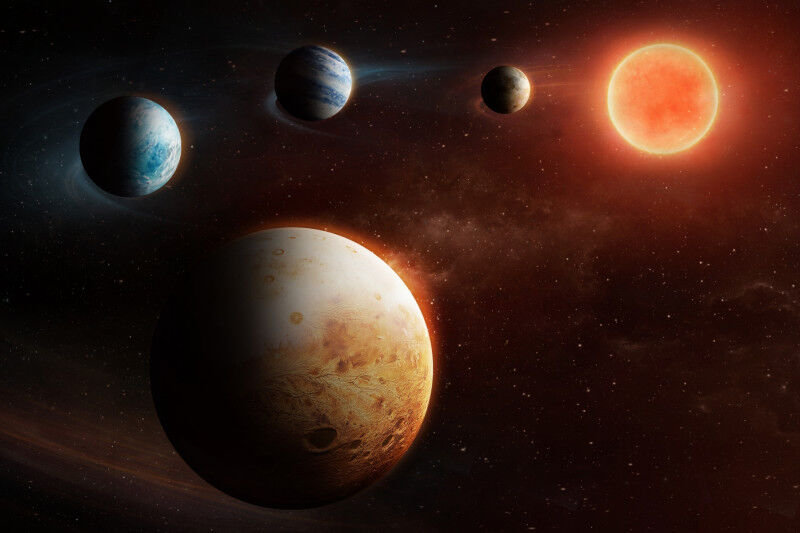 Astronomia & spazio - Impressione d'artista del sistema planetario intorno alla stella LHS 1903 © ESA Astronomia & spazio