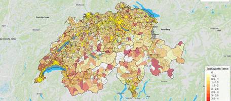 Des cartes et tableaux interactifs sur la pratique de naturalisation