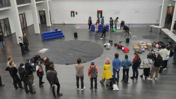 Occupation d'un b�timent du campus de l'EPFL